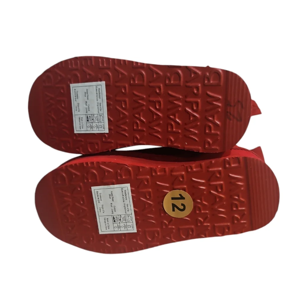 Bearpaw Shalini Youth Retro Sueded Sheep 🐑 Wool lined Red Short Ankle Boot S 12 - Picture 10 of 12